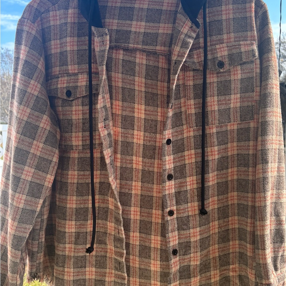 Plaid Hooded women’s Jacket